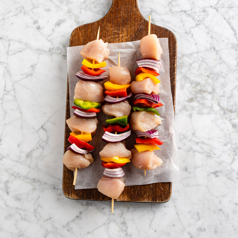 A Grade Chicken Breast & Veg Kebabs