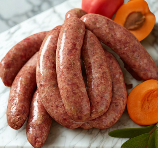 Duck, Orange & Apricot Sausages - Vicars Game Estate