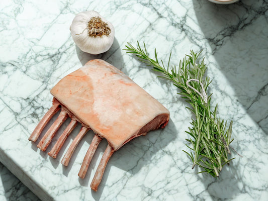 Grass Fed French Trim Rack Of Lamb, 7 Day Dry-Age