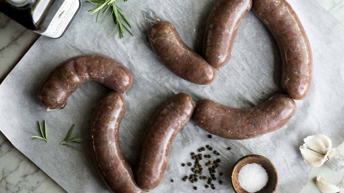 Venison & Red Wine Sausages- Vicars Game Estate