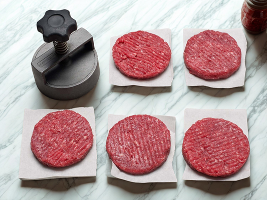 Handmade Grass Fed Beef Burgers - Vicars Game